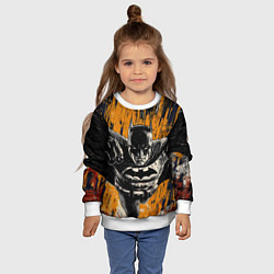 Свитшот детский Бэтмен супергерой, цвет: 3D-белый — фото 2