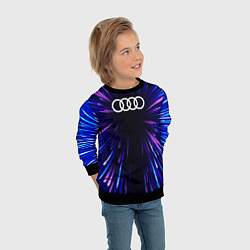 Свитшот детский Audi neon energy, цвет: 3D-черный — фото 2