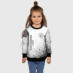 Свитшот детский Manchester City - white gradient вертикально, цвет: 3D-черный — фото 2