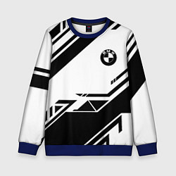 Свитшот детский BMW geometry black, цвет: 3D-синий