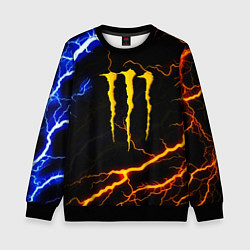 Свитшот детский Monster energy storm, цвет: 3D-черный
