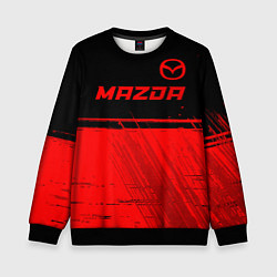 Детский свитшот Mazda - red gradient посередине