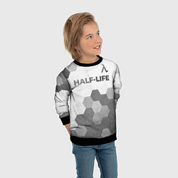 Свитшот детский Half-Life - white gradient посередине, цвет: 3D-черный — фото 2