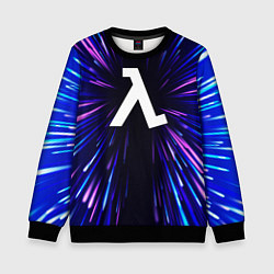 Свитшот детский Half-Life neon energy, цвет: 3D-черный