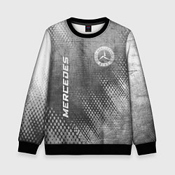 Детский свитшот Mercedes - grey gradient вертикально