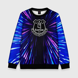 Свитшот детский Everton neon energy, цвет: 3D-черный