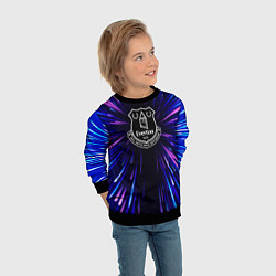 Свитшот детский Everton neon energy, цвет: 3D-черный — фото 2