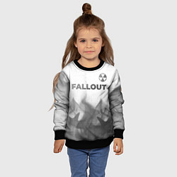 Свитшот детский Fallout - white gradient посередине, цвет: 3D-черный — фото 2