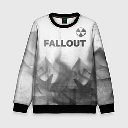 Свитшот детский Fallout - white gradient посередине, цвет: 3D-черный