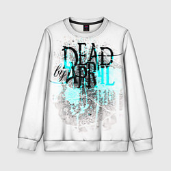 Свитшот детский Dead by april краски, цвет: 3D-белый