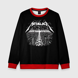 Свитшот детский Metallica - lightnings in metropolis, цвет: 3D-красный