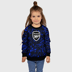 Свитшот детский Arsenal blue energy, цвет: 3D-черный — фото 2
