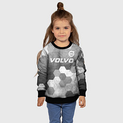 Свитшот детский Volvo - grey gradient посередине, цвет: 3D-черный — фото 2
