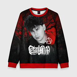 Свитшот детский Сектор газа красный лес, цвет: 3D-красный