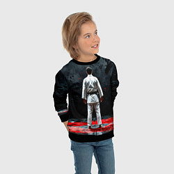 Свитшот детский Айкидоист на черном, цвет: 3D-черный — фото 2