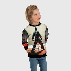Свитшот детский Боец боевых искусств, цвет: 3D-черный — фото 2