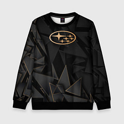 Свитшот детский Subaru golden poly, цвет: 3D-черный