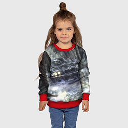 Свитшот детский БМВ брызги из под колес, цвет: 3D-красный — фото 2