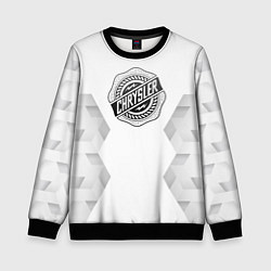 Свитшот детский Chrysler white poly, цвет: 3D-черный