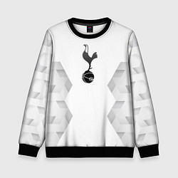 Свитшот детский Tottenham white poly, цвет: 3D-черный