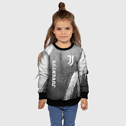 Свитшот детский Juventus - grey gradient вертикально, цвет: 3D-черный — фото 2