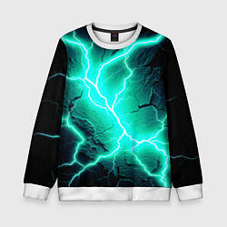 Детский свитшот Color light blue black