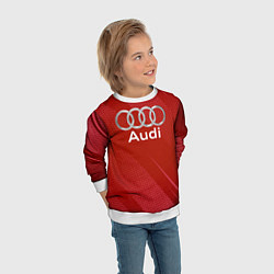 Свитшот детский Audi - абстракция, цвет: 3D-белый — фото 2