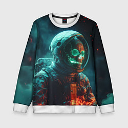 Детский свитшот Череп космонавта в скафандре