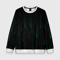 Детский свитшот Color black turquoise