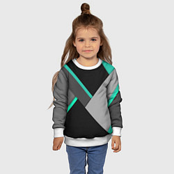 Свитшот детский Multicoloured, цвет: 3D-белый — фото 2