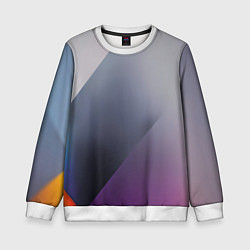 Свитшот детский Color grey with stripes, цвет: 3D-белый