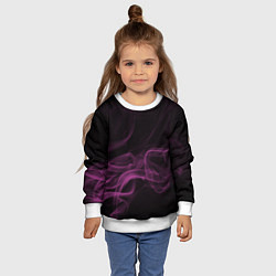 Свитшот детский Color smoke pink, цвет: 3D-белый — фото 2