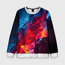 Детский свитшот Красные и синие минералы