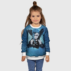 Свитшот детский Джинкс, цвет: 3D-белый — фото 2