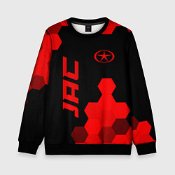 Свитшот детский JAC - red gradient вертикально, цвет: 3D-черный
