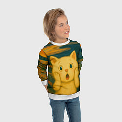 Свитшот детский Котёночкин крик, цвет: 3D-белый — фото 2