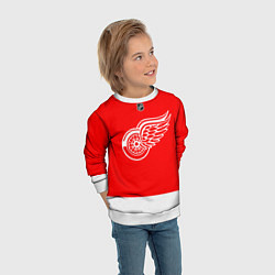 Свитшот детский Detroit Red Wings red, цвет: 3D-белый — фото 2