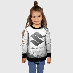 Свитшот детский Suzuki - white gradient, цвет: 3D-черный — фото 2