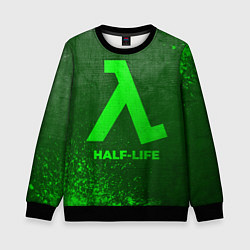 Детский свитшот Half-Life - green gradient