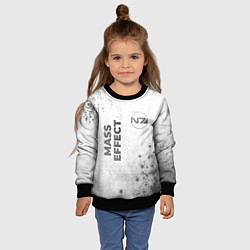 Свитшот детский Mass Effect - white gradient вертикально, цвет: 3D-черный — фото 2