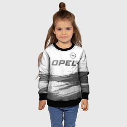Свитшот детский Opel - white gradient посередине, цвет: 3D-черный — фото 2