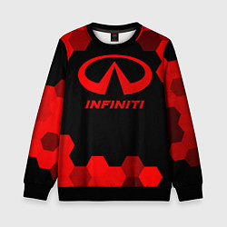 Свитшот детский Infiniti - red gradient, цвет: 3D-черный