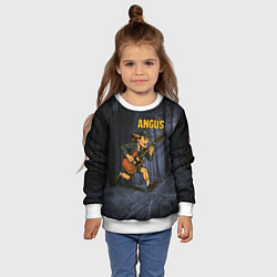 Свитшот детский Ангус ACDC, цвет: 3D-белый — фото 2