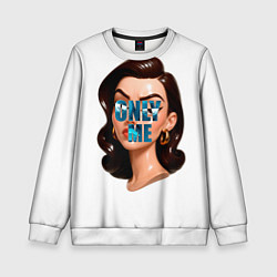 Свитшот детский Only Me, цвет: 3D-белый