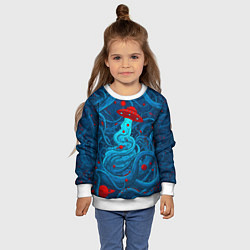 Свитшот детский Контакт с хаосом, цвет: 3D-белый — фото 2