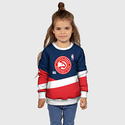 Свитшот детский Atlanta Hawks NBA basketball, цвет: 3D-белый — фото 2