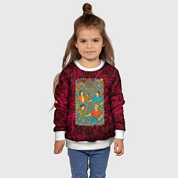 Свитшот детский Astro в стиле психоделики, цвет: 3D-белый — фото 2