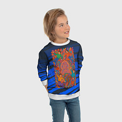 Свитшот детский Astro психоделика, цвет: 3D-белый — фото 2