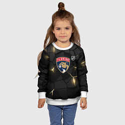 Свитшот детский Флорида Пантерз - НХЛ хоккей, цвет: 3D-белый — фото 2
