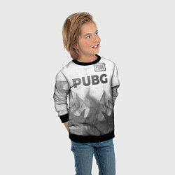 Свитшот детский PUBG - white gradient посередине, цвет: 3D-черный — фото 2